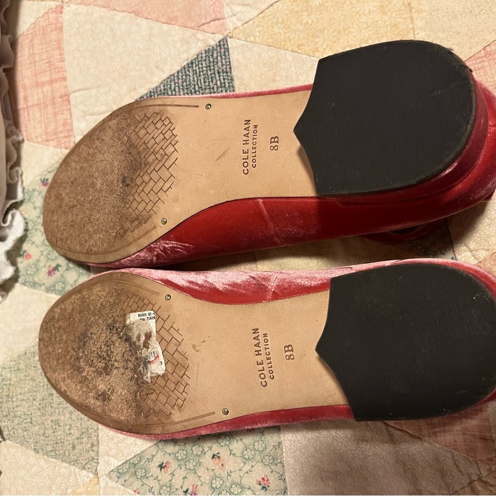 Pink Velvet Cole Haan heels - Picture 4 of 4
